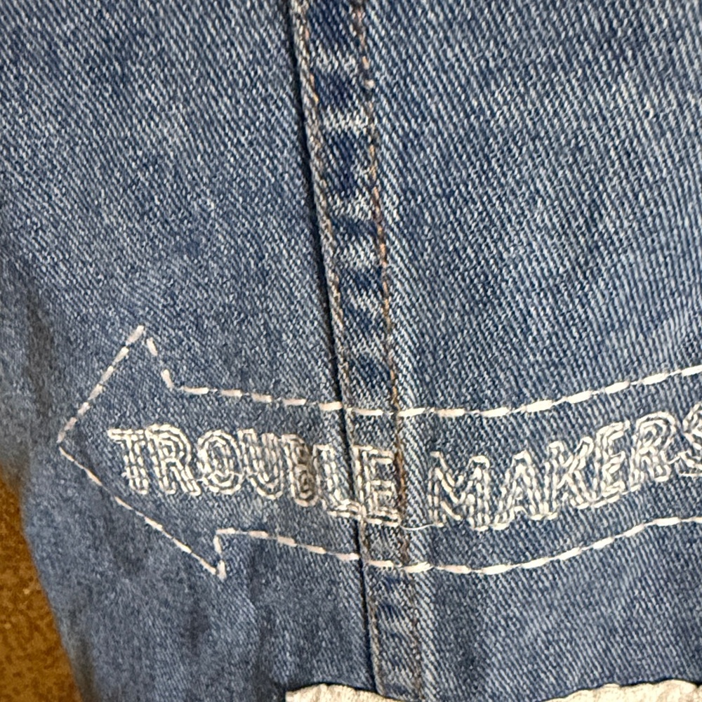 Boom Boom Jeans Blue Denim with Gold Button - Picture 9 of 15